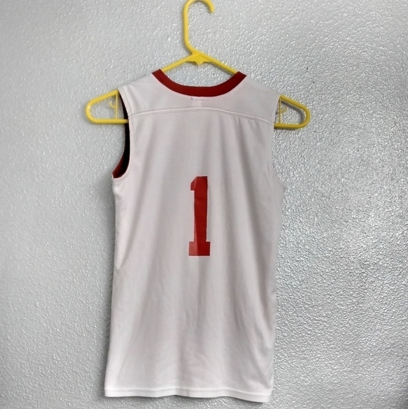 NBA Sixers Two Sided Reversible V Neck Jersey Size SY - Picture 4 of 6